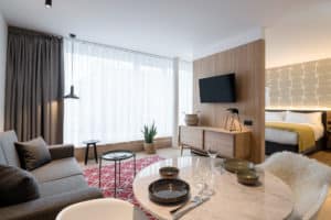 overzicht penthouse appartement premier suites plus antwerpen EDIT